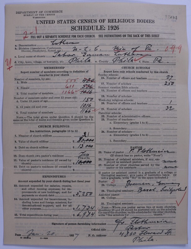 Scan of United Lutheran Church in America: 1504