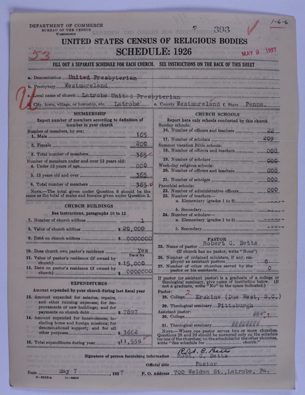 Scan of United Presbyterian Church of North America: 393