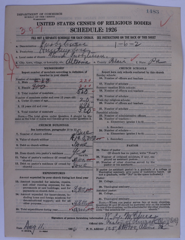 Scan of Presbyterian Church in the United States of America: 1483