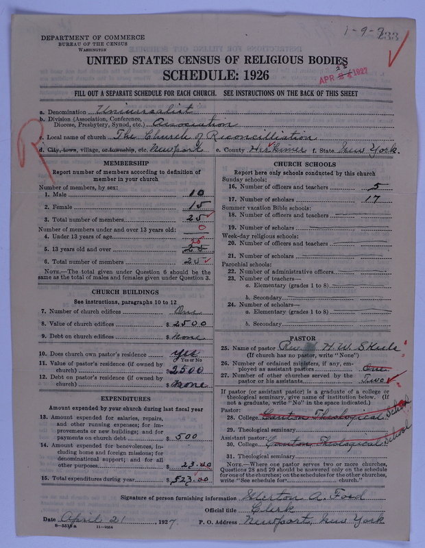 Scan of Universalist Church: 233