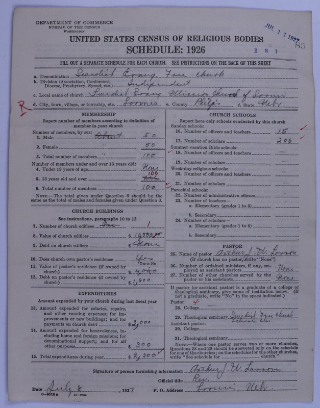 Scan of Swedish Evangelical Free Church of the United States of America: 85