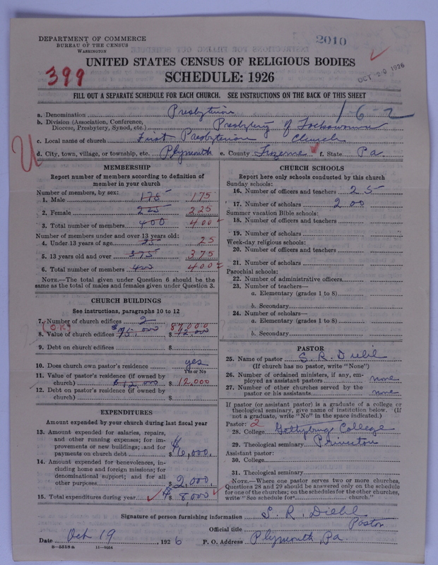 Scan of Presbyterian Church in the United States of America: 2010