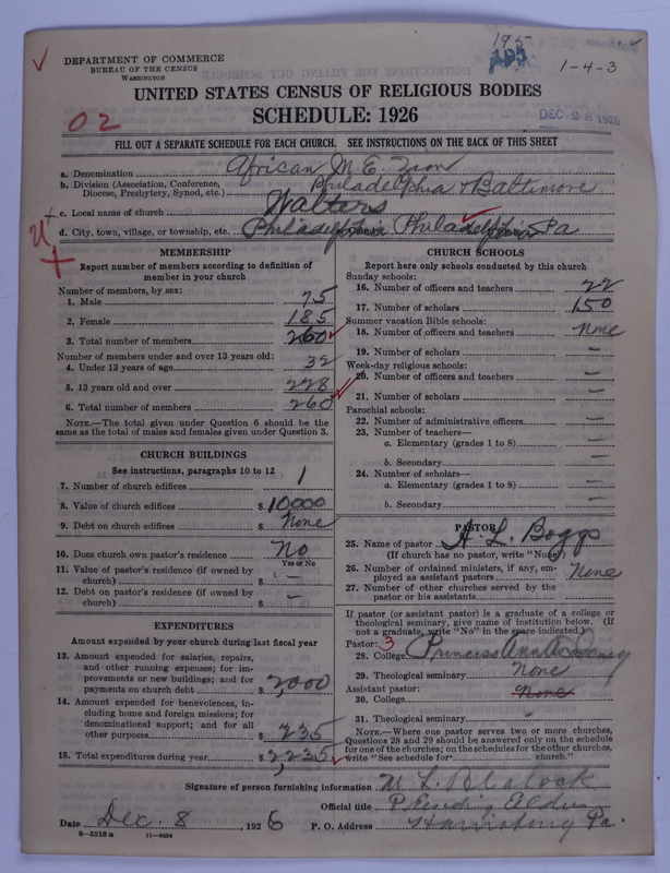 Scan of African Methodist Episcopal Zion Church: 195
