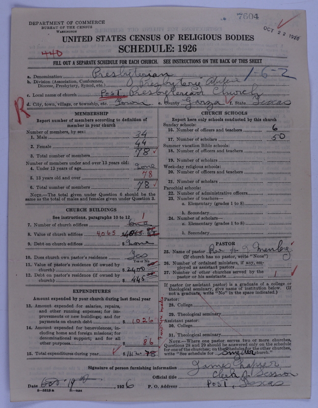 Scan of Presbyterian Church in the United States of America: 7604