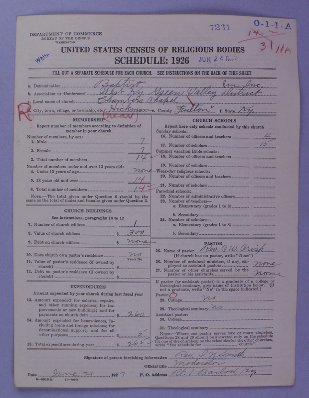 Scan of Negro Baptists: 7231