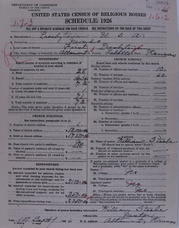 Scan of Presbyterian Church in the United States of America: 5995