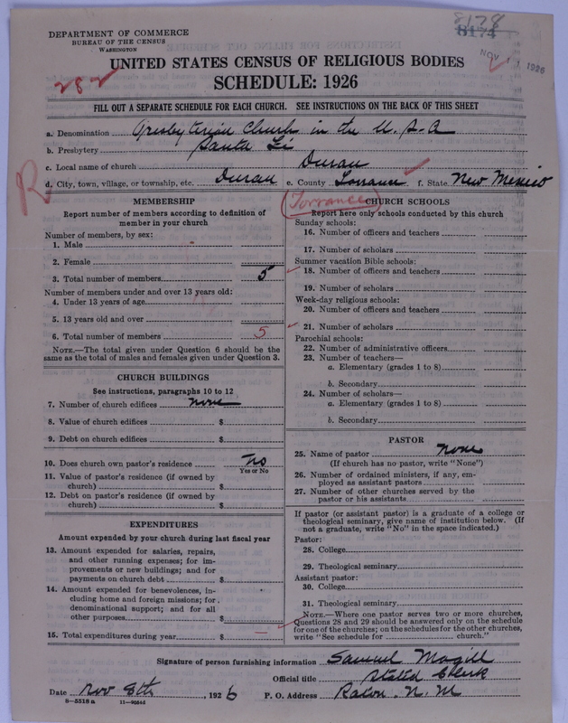 Scan of Presbyterian Church in the United States of America: 8178