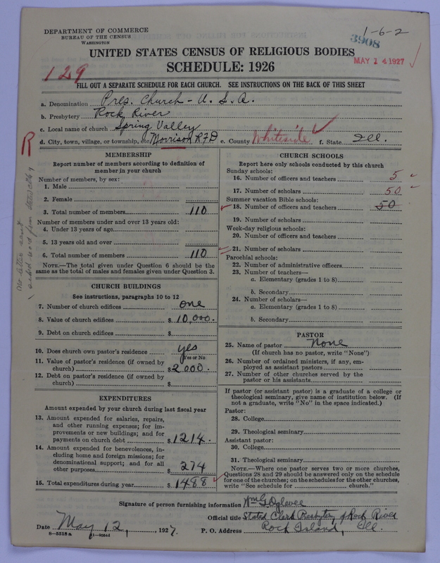 Scan of Presbyterian Church in the United States of America: 3908
