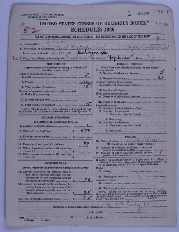 Scan of African Methodist Episcopal Church: 4016