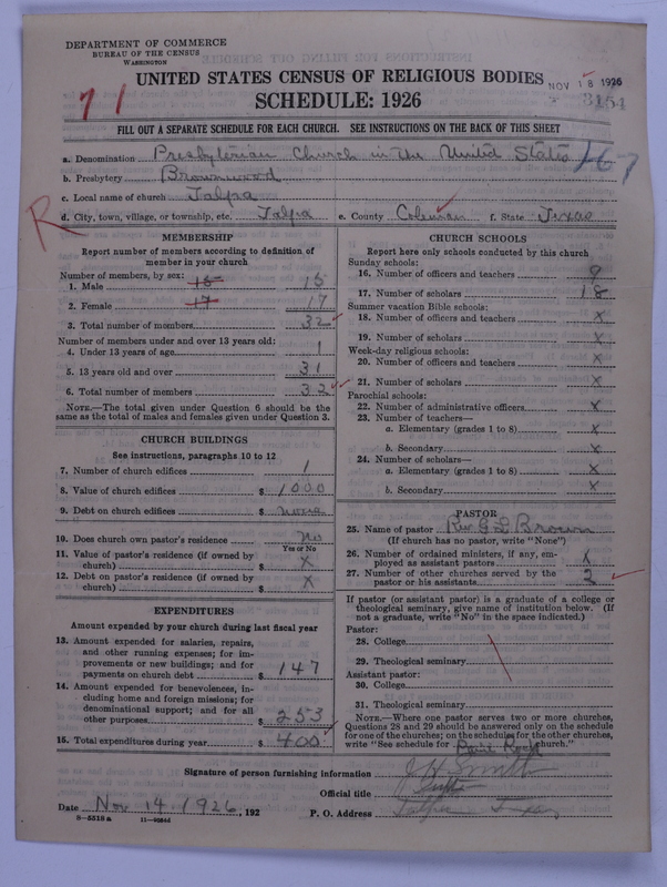 Scan of Presbyterian Church in the United States: 3154