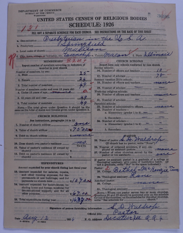 Scan of Presbyterian Church in the United States of America: 3696