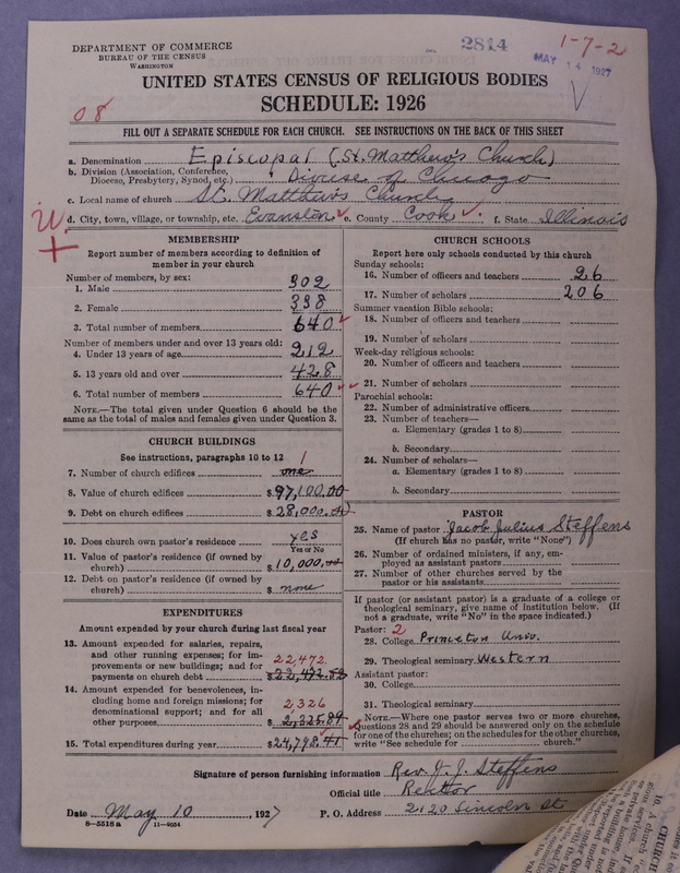 Scan of Protestant Episcopal Church: 2814