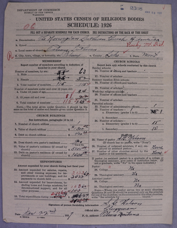 Scan of Norwegian Lutheran Church of America: 2308