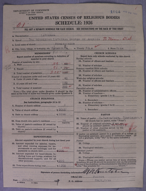 Scan of Norwegian Lutheran Church of America: 1014