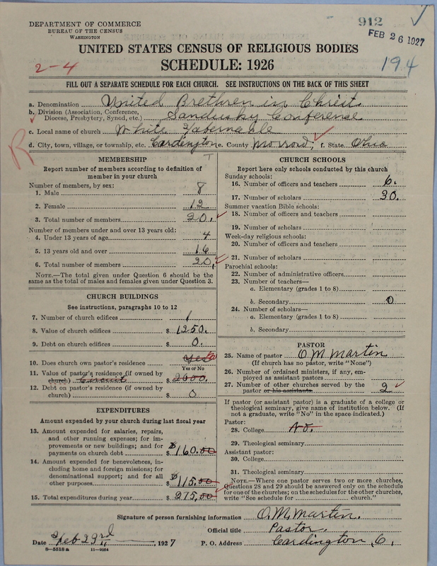 Scan of Church of the United Brethren in Christ: 912