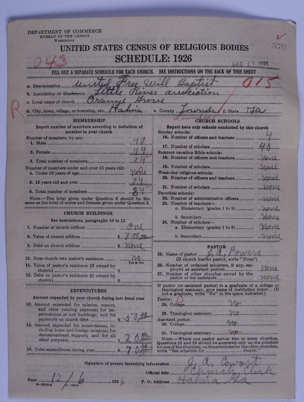 Scan of Free Will Baptists: 570