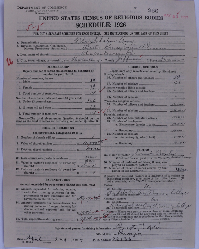 Scan of Salvation Army: 266