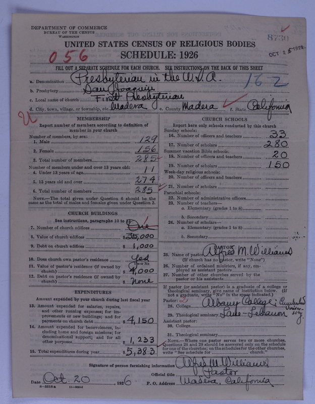 Scan of Presbyterian Church in the United States of America: 8730