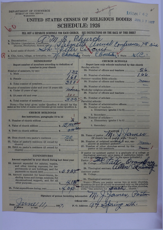 Scan of African Methodist Episcopal Church: 1658