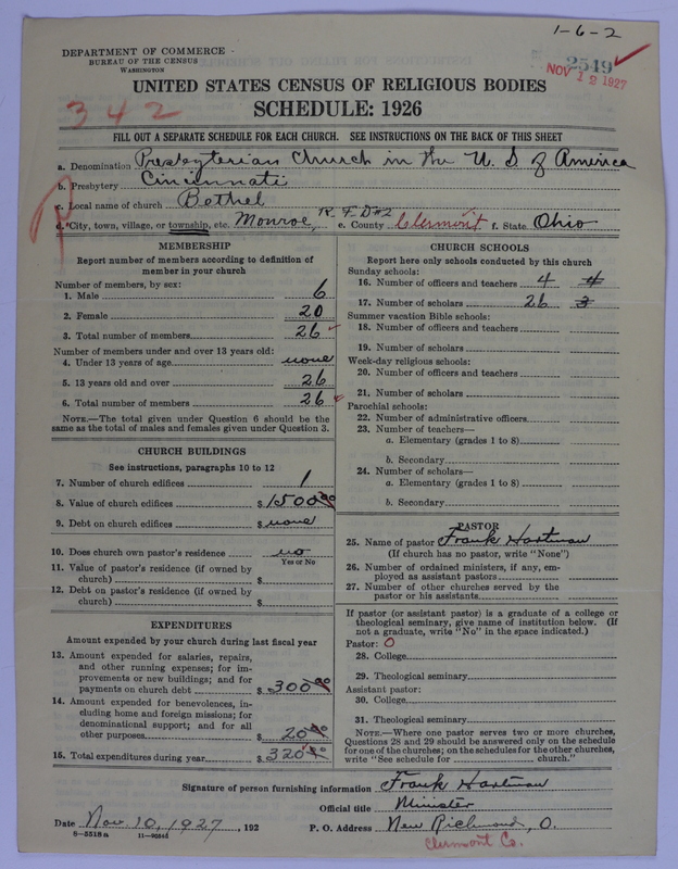 Scan of Presbyterian Church in the United States of America: 2549
