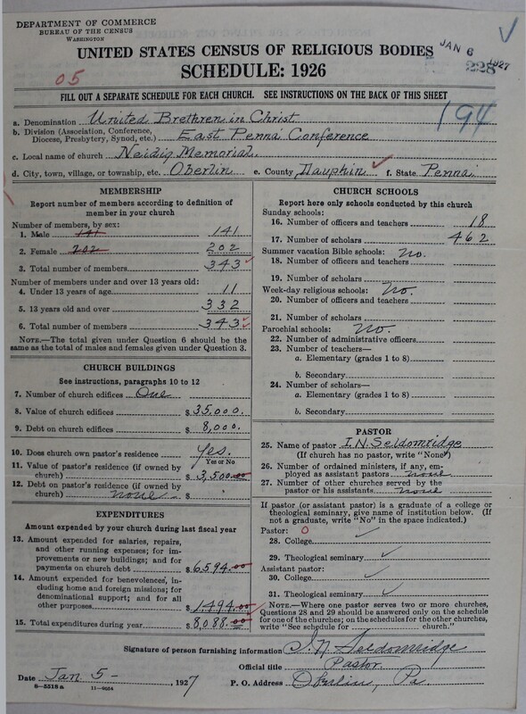 Scan of Church of the United Brethren in Christ: 228