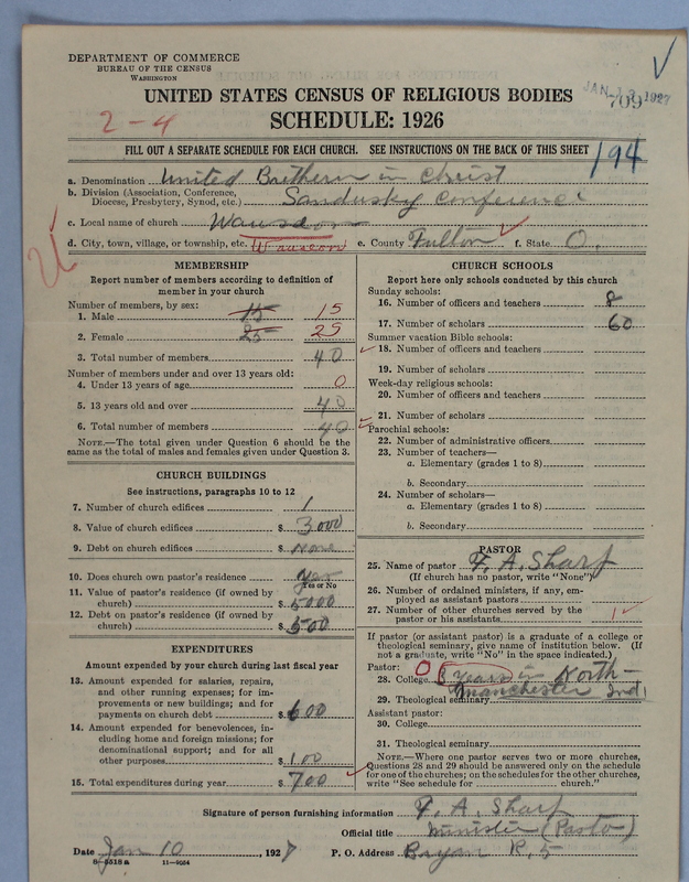 Scan of Church of the United Brethren in Christ: 709
