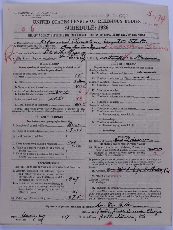 Scan of Reformed Church in the United States: 666