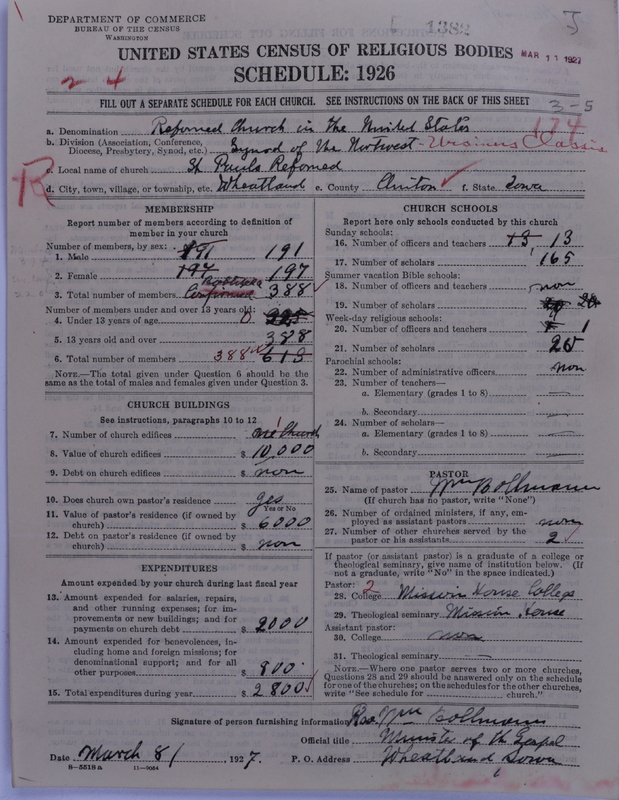 Scan of Reformed Church in the United States: 1382