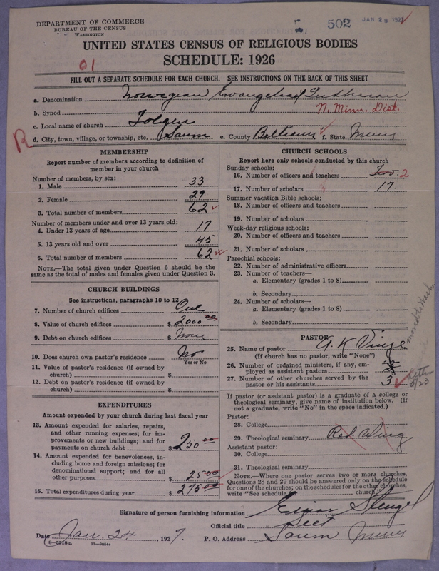 Scan of Norwegian Lutheran Church of America: 502
