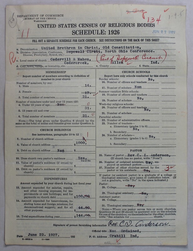 Scan of Church of the United Brethren in Christ (Old Constitution): 134