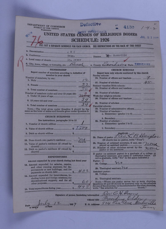 Scan of African Methodist Episcopal Church: 4130