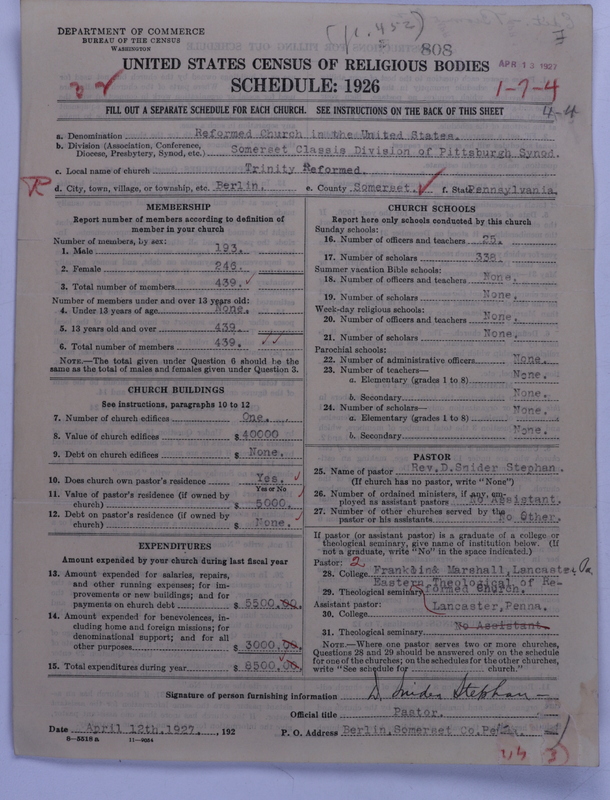 Scan of Reformed Church in the United States: 808