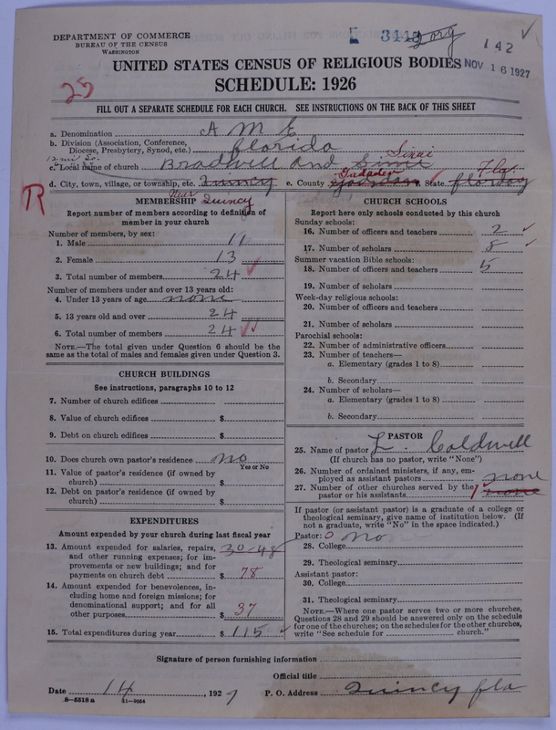 Scan of African Methodist Episcopal Church: 3445