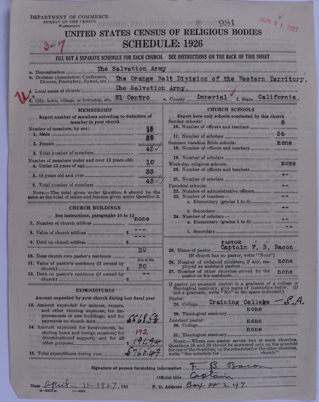 Scan of Salvation Army: 981