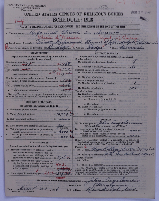 Scan of Reformed Church in America: 578