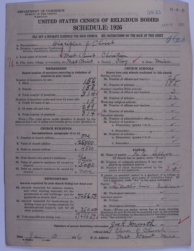 Scan of Disciples of Christ: 5835