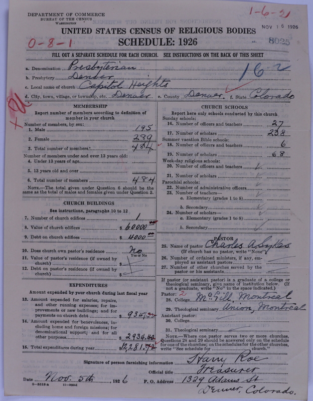 Scan of Presbyterian Church in the United States of America: 8025