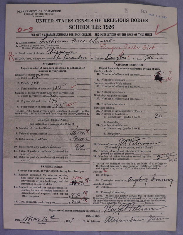 Scan of Lutheran Free Church: 85