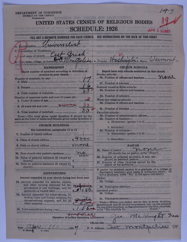 Scan of Universalist Church: 89