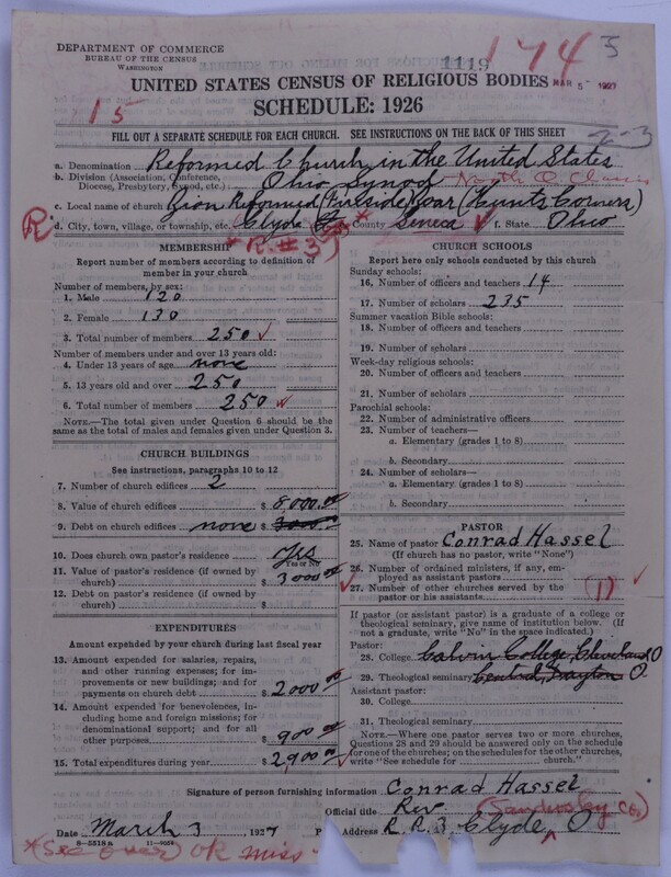 Scan of Reformed Church in the United States: 1119