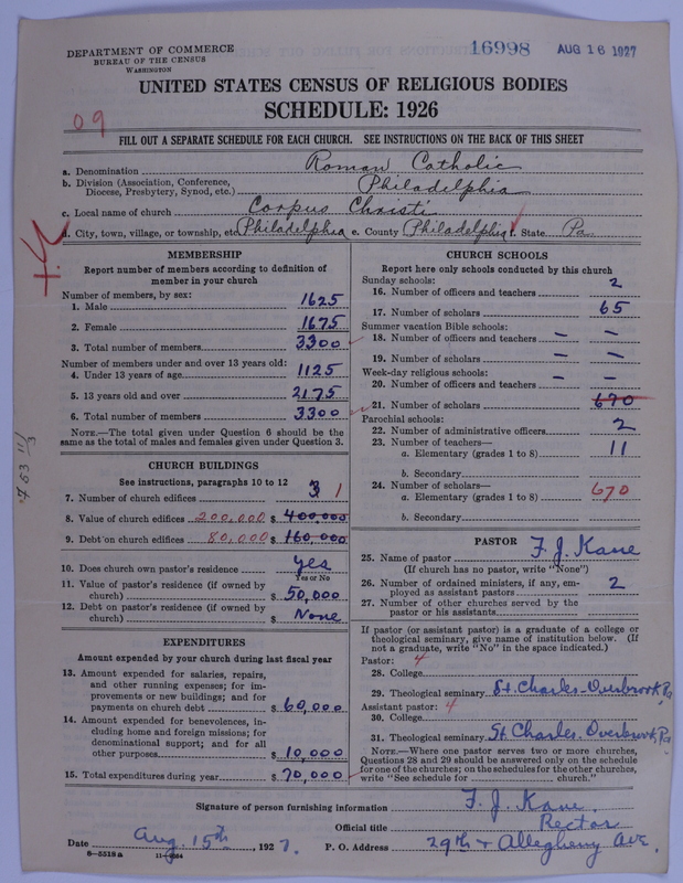 Scan of Roman Catholic Church: 16998