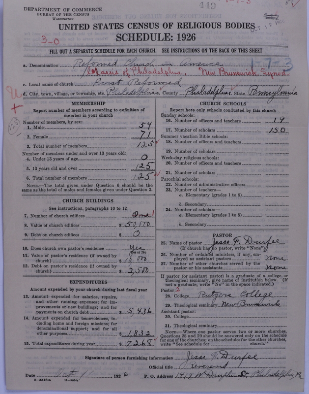 Scan of Reformed Church in America: 449