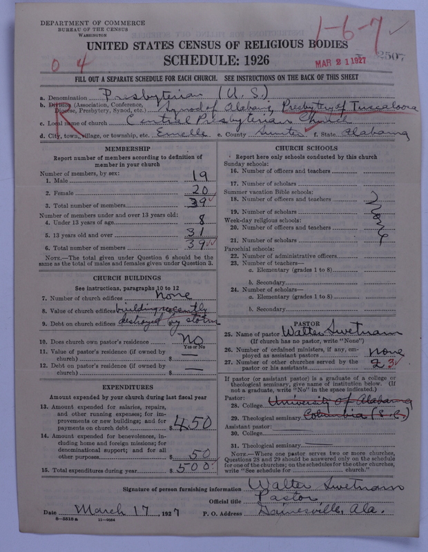 Scan of Presbyterian Church in the United States: 2507