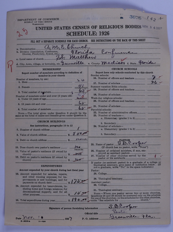 Scan of African Methodist Episcopal Church: 3676