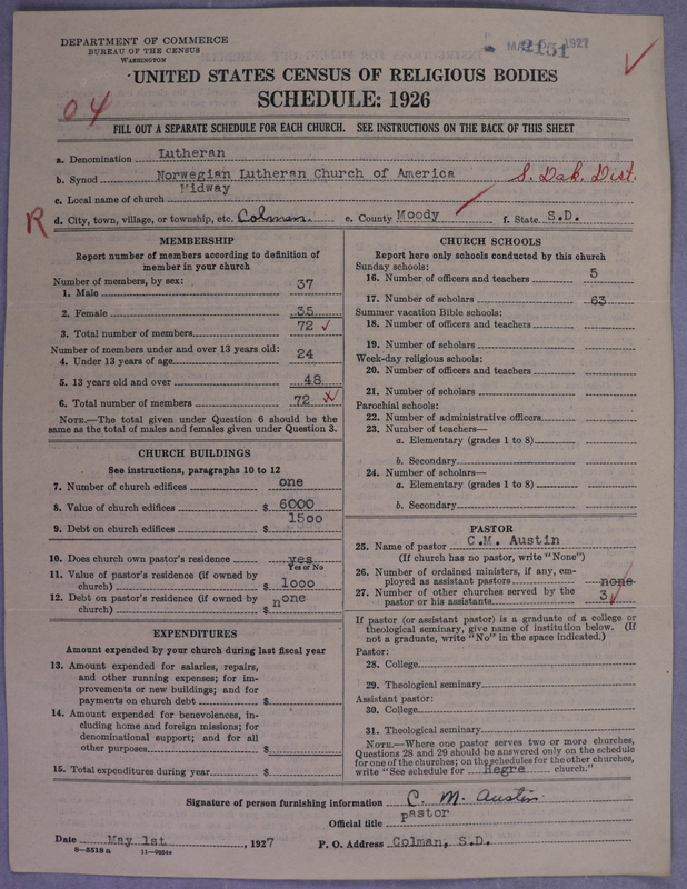 Scan of Norwegian Lutheran Church of America: 2151