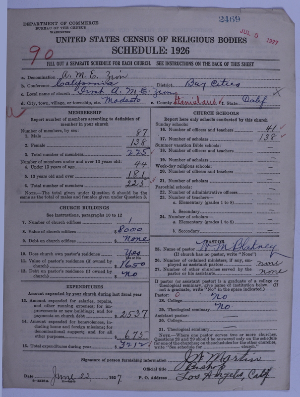 Scan of African Methodist Episcopal Zion Church: 2469