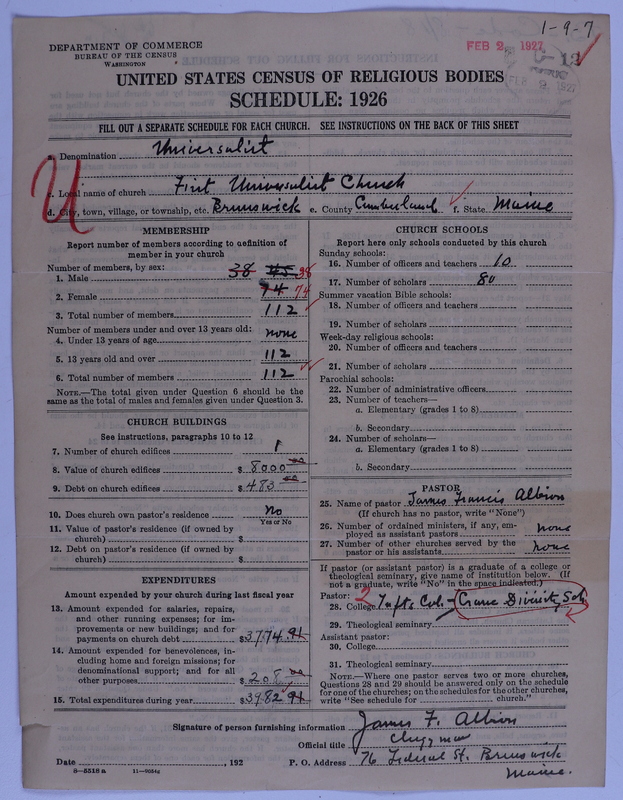 Scan of Universalist Church: 12