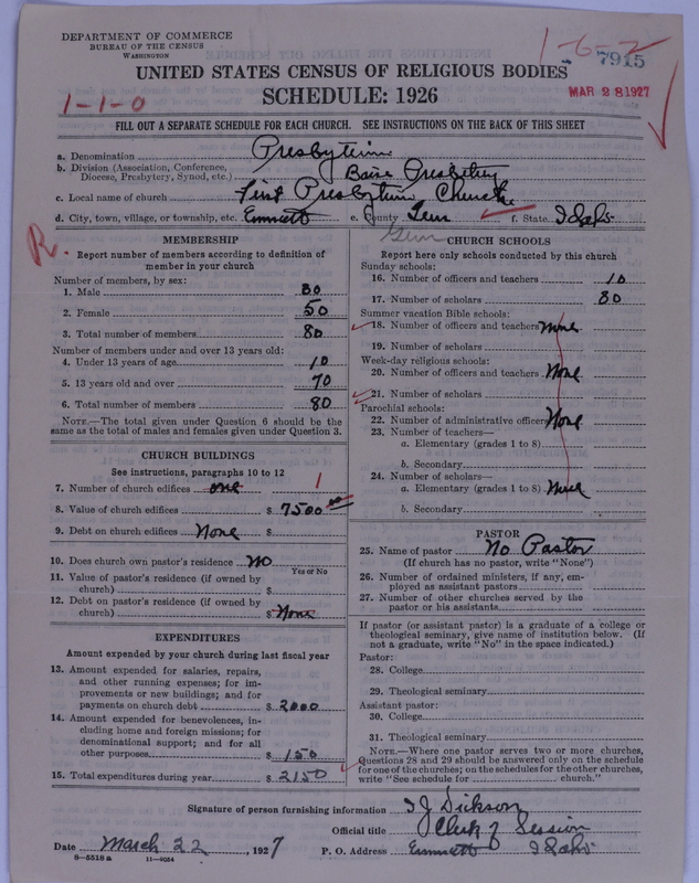 Scan of Presbyterian Church in the United States of America: 7915