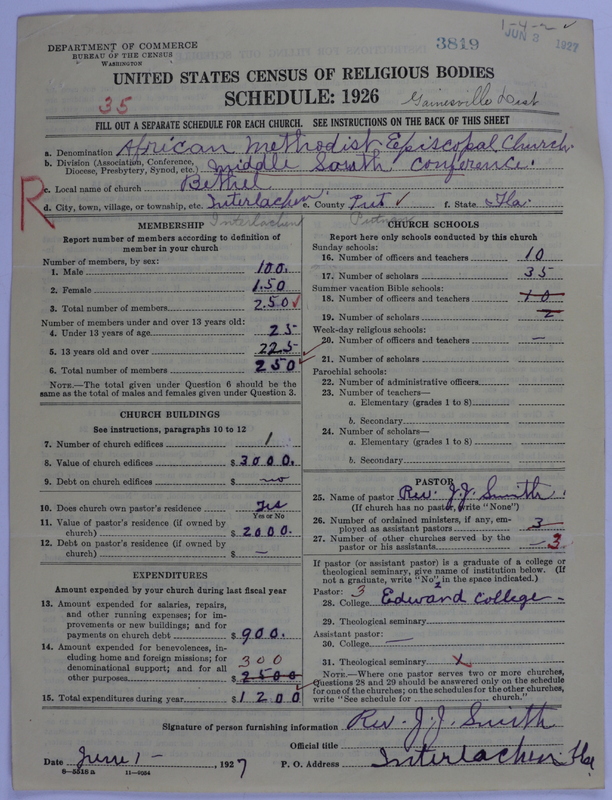 Scan of African Methodist Episcopal Church: 3819
