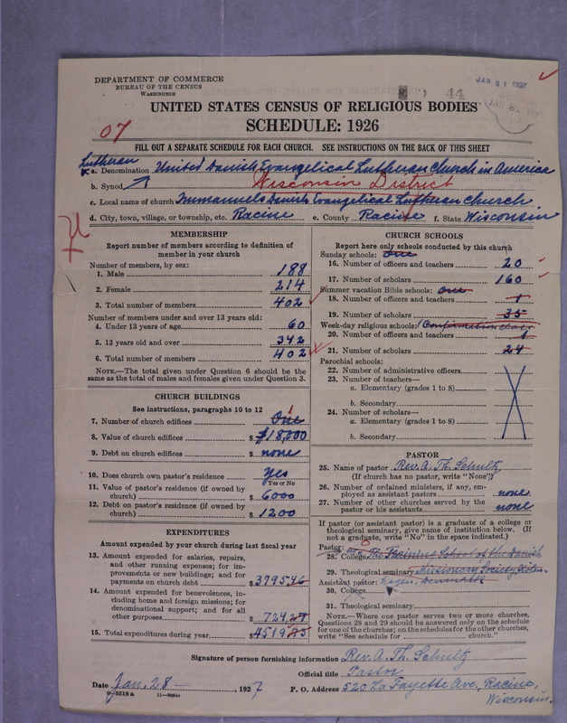 Scan of United Danish Evangelical Lutheran Church in America: 44